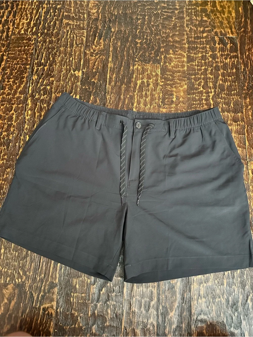 chubbies Black the everywear button front/zipper & Drawstring Shorts 6” L